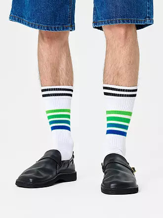 HAPPY SOCKS | Damen Socken STREET STRIPE Gr. 36 - 40 white | 